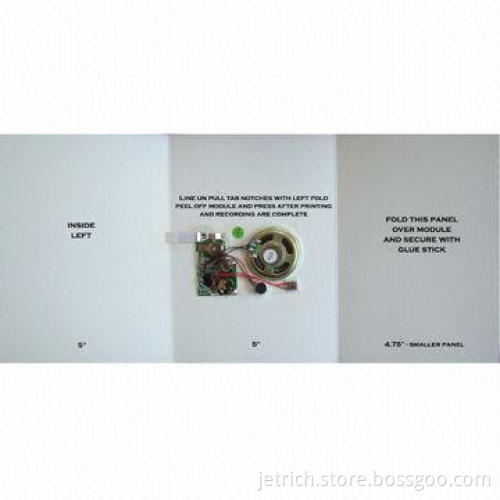 Music greeting cards with customized message